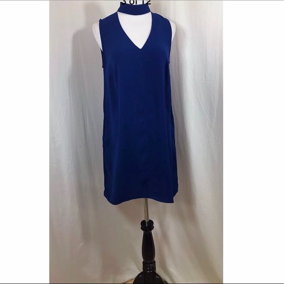 Jack by BB Dakota Blue Momsen Crepe Shift Dress - Picture 2 of 8